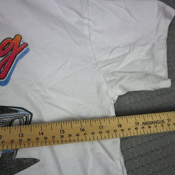 Ford Mustang Old School Car Cropped Tee Womens Medium - Picture 6 of 6